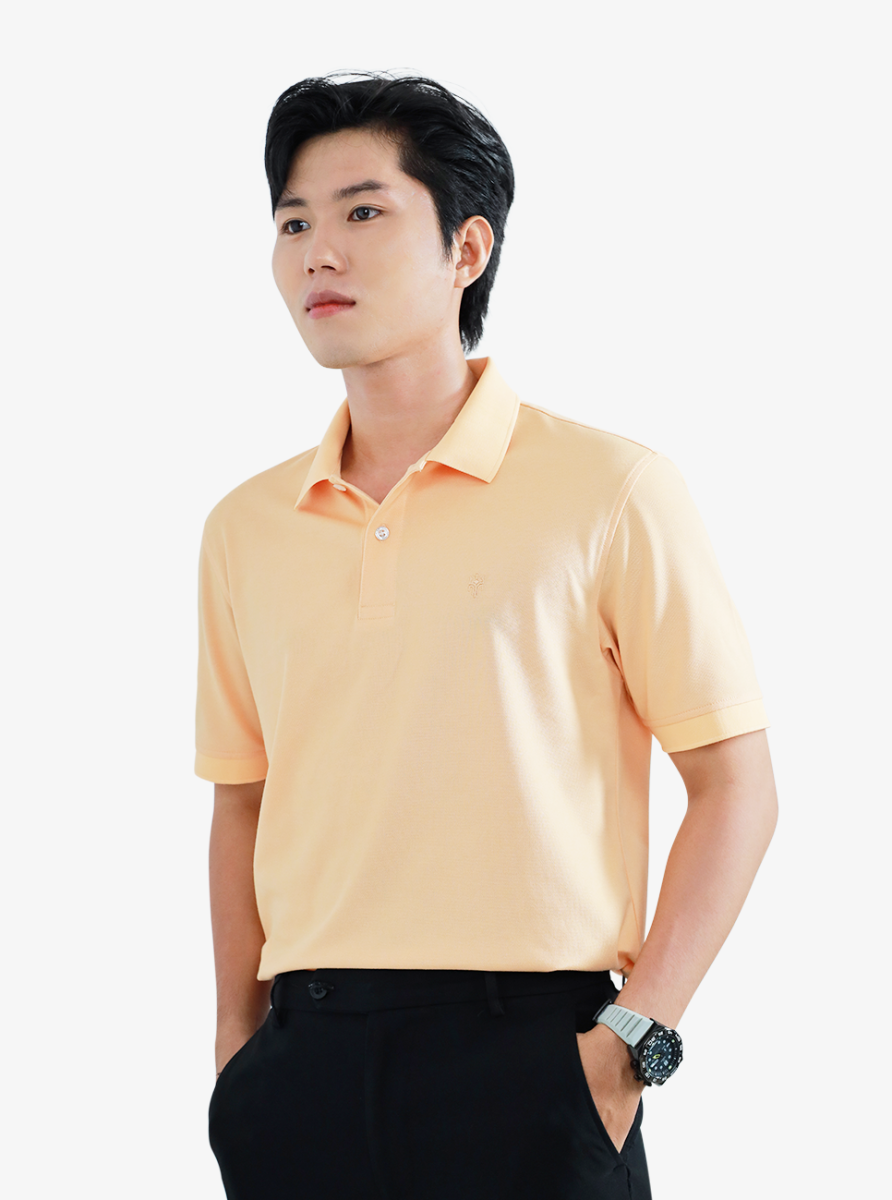 Áo Polo HAAN Aesthetic Chất Liệu Drytech Fuzy Peach -