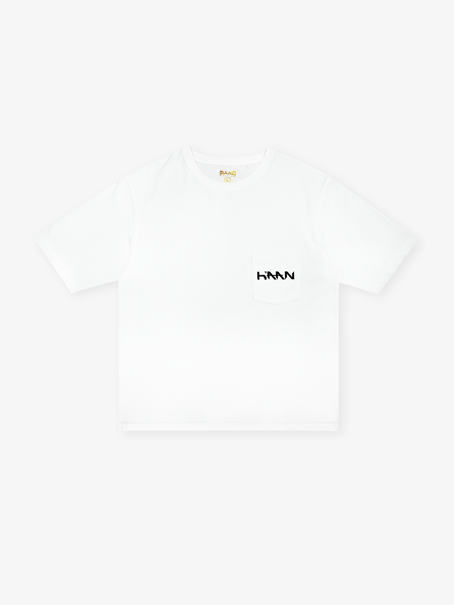 Áo thun Cotton 180 GSM Relaxed Fit HAAN - Trắng